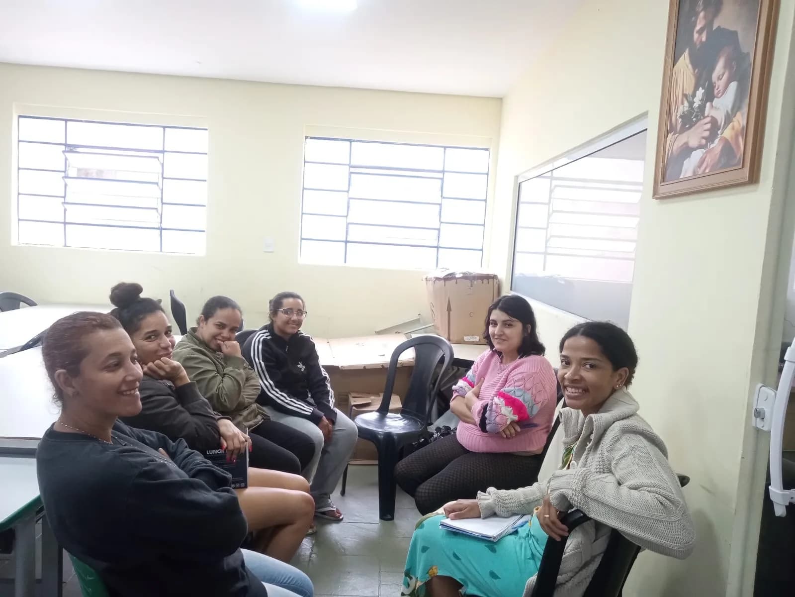 Roda de conversa com as mães e representantes legais das crianças, toda sexta-feira