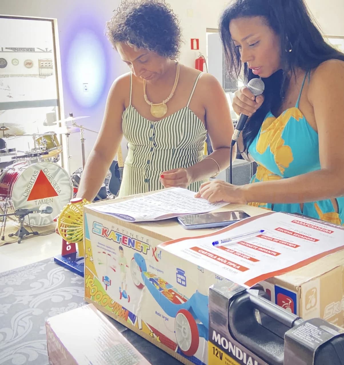 Bingo beneficente com a vereadora Roberta Lopes e Liziene Rodrigues